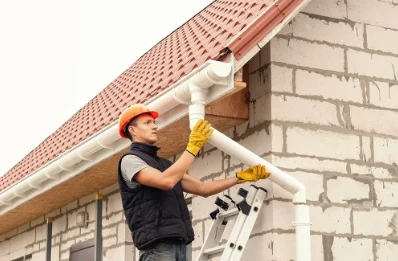 Pose et remplacement de gouttières à Wittisheim